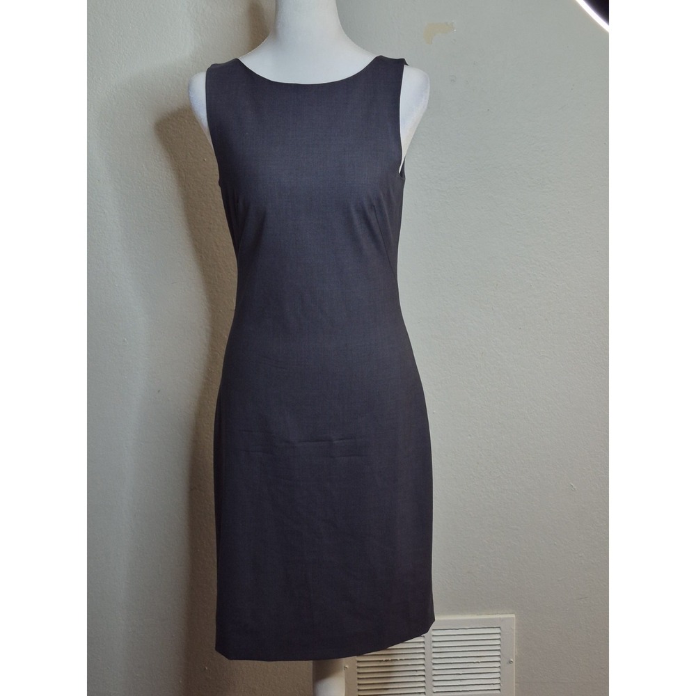 Vintage Theory Betty Talor WoolBlend Dress Sleeveless Capsule Wardrobe Sz 2 Gray